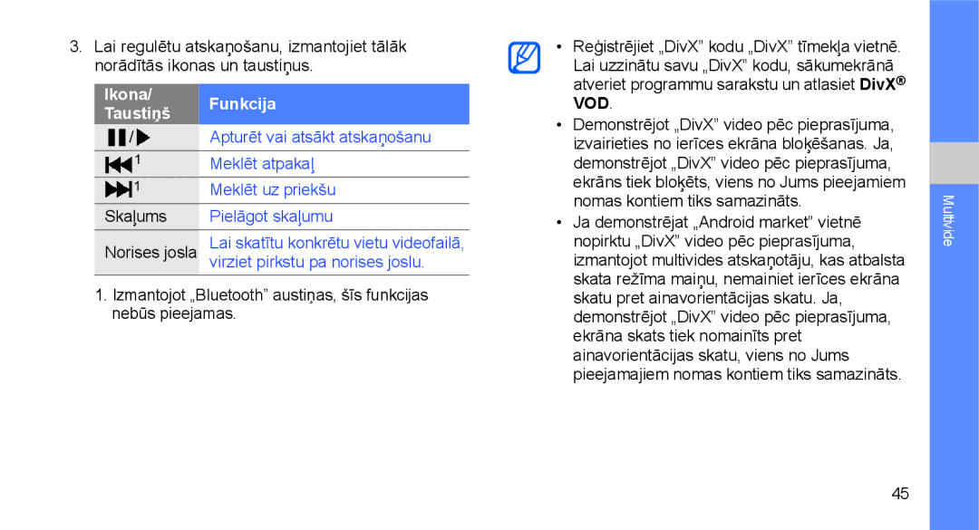 Samsung GT-I5700UWASEB, GT-I5700HKASEB manual Meklēt atpakaļ 