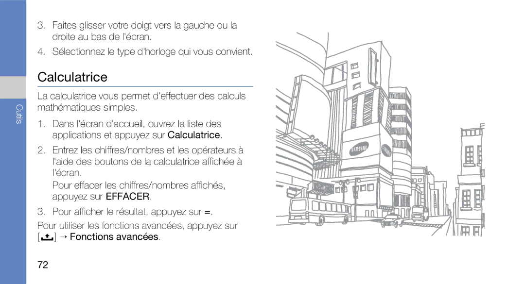 Samsung GT-I5700WGASFR, GT-I5700HKASFR, GT-I5700UWANRJ, GT-I5700HKANRJ, GT-I5700HKAFTM, GT-I5700HKABOG manual Calculatrice 