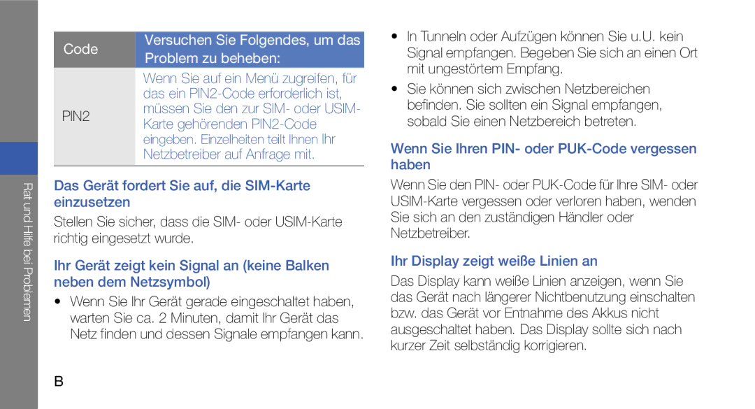 Samsung GT-I5700HKATMN, GT-I5700UWAEPL manual Mit ungestörtem Empfang, Das Gerät fordert Sie auf, die SIM-Karte einzusetzen 