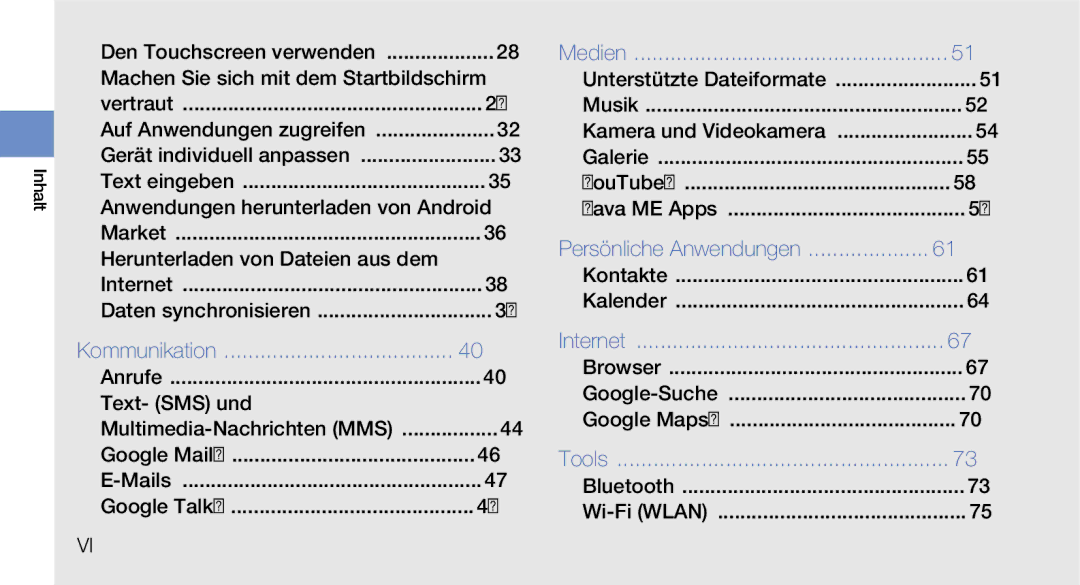 Samsung GT-I5700WGAVD2, GT-I5700UWAEPL, GT-I5700UWADBT, GT-I5700UWAVD2 manual Herunterladen von Dateien aus dem, Text- SMS und 