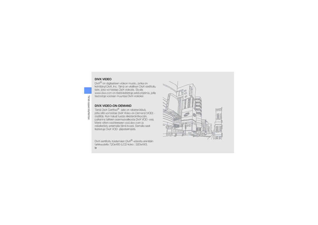 Samsung GT-I5700UWAXEE, GT-I5700HKAXEE manual Divx Video Divx VIDEO-ON-DEMAND, Tämä DivX Certified -laite on rekisteröitävä 