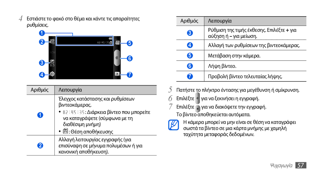 Samsung GT-I5800DKAVGR, GT-I5800DKACOS, GT-I5800DKAEUR, GT-I5800DKACYO Αριθμός Λειτουργία, Το βίντεο αποθηκεύεται αυτόματα 