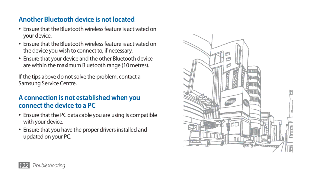 Samsung GT-I5800DKAATO, GT-I5800DKADTM, GT-I5800DKADBT, GT-I5800DKAXEG manual Another Bluetooth device is not located 