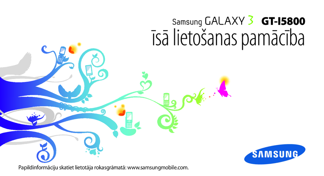 Samsung GT-I5800CWASEB, GT-I5800DKASEB manual Īsā lietošanas pamācība 