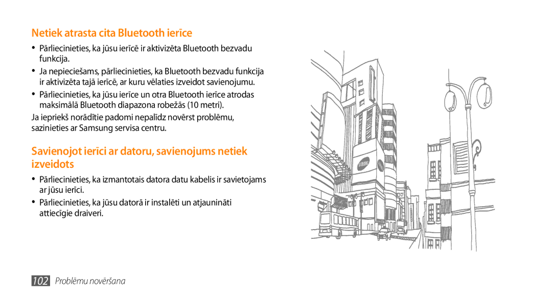 Samsung GT-I5800DKASEB Netiek atrasta cita Bluetooth ierīce, Savienojot ierīci ar datoru, savienojums netiek izveidots 