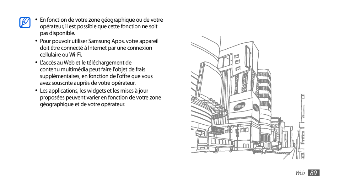 Samsung GT-I5800DKABOG, GT-I5800DKAVGF, GT-I5800DKASFR, GT-I5800YRKBOG, GT-I5800DKAXEF manual Web 