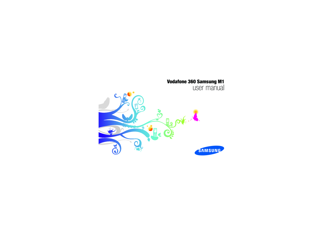 Samsung GT-I6410ZWAVD2, GT-I6410FIAVD2, GT-I6410HKAVD2, GT-I6410BOAVD2 manual user manual, Vodafone 360 Samsung M1 