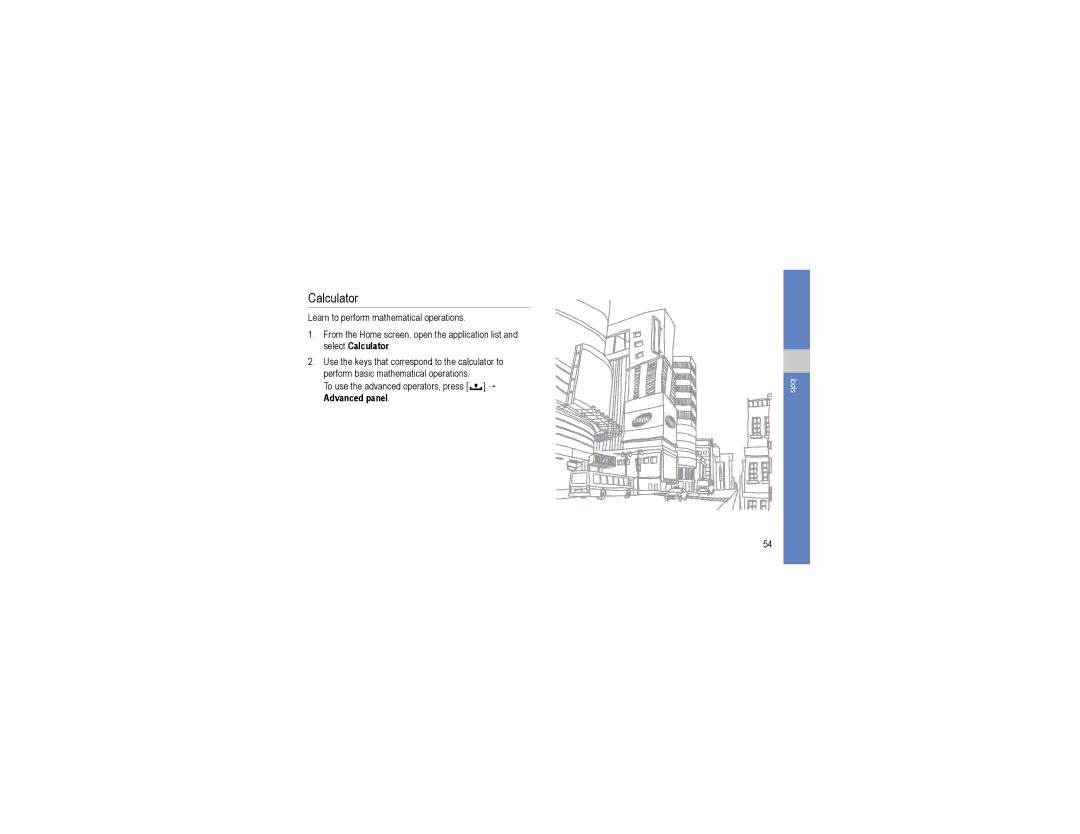 Samsung GT-I7500L user manual Calculator 