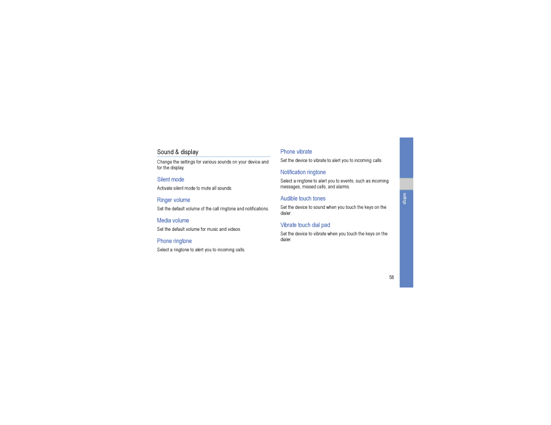 Samsung GT-I7500L user manual Sound & display 