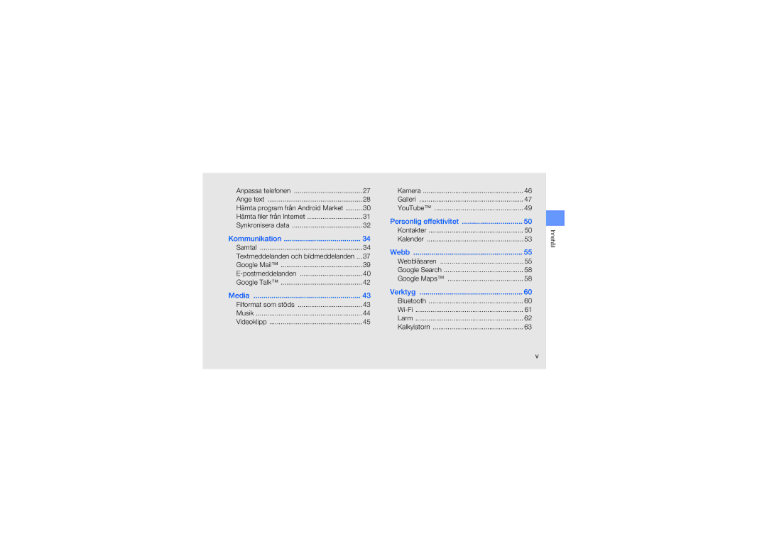 Samsung GT-I7500OKAXEE manual Kommunikation 