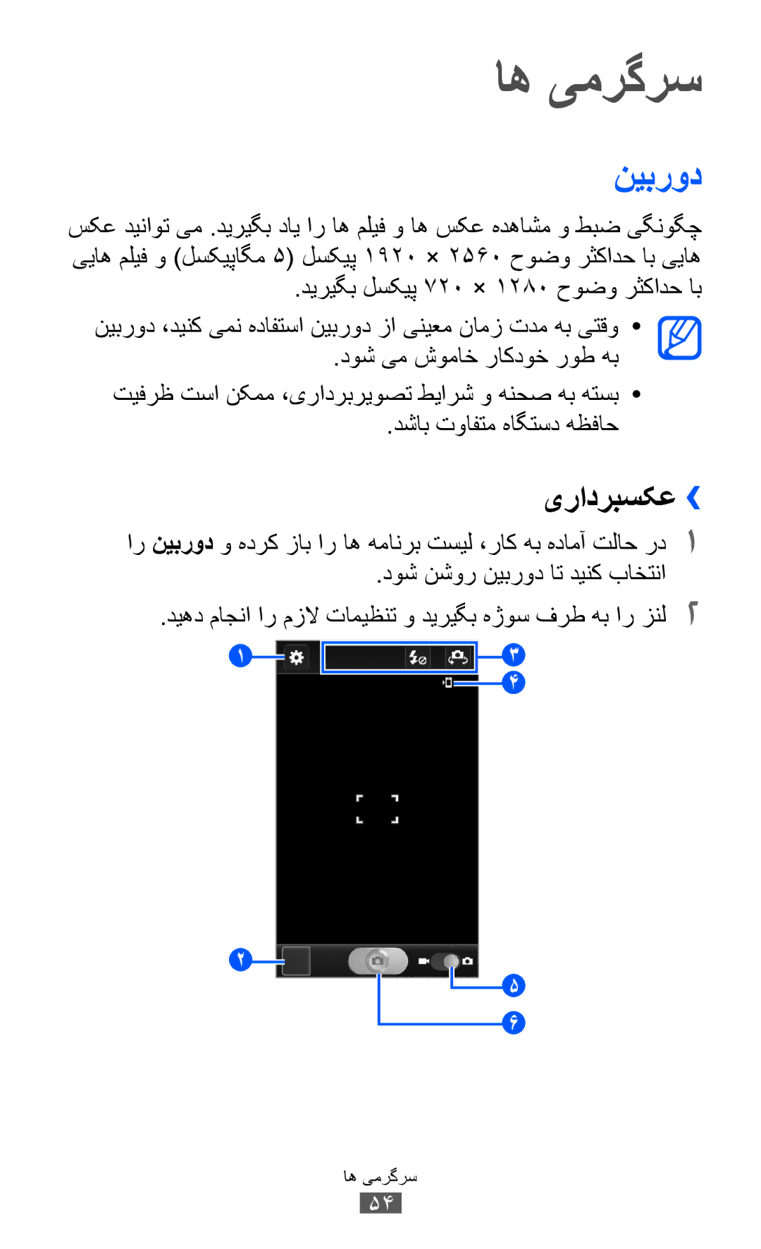 Samsung GT-I8150FKAKSA, GT-I8150FKAXSG, GT-I8150EWAMID manual اه یمرگرس, یرادربسکع››, دوش نشور نیبرود ات دینک باختنا 