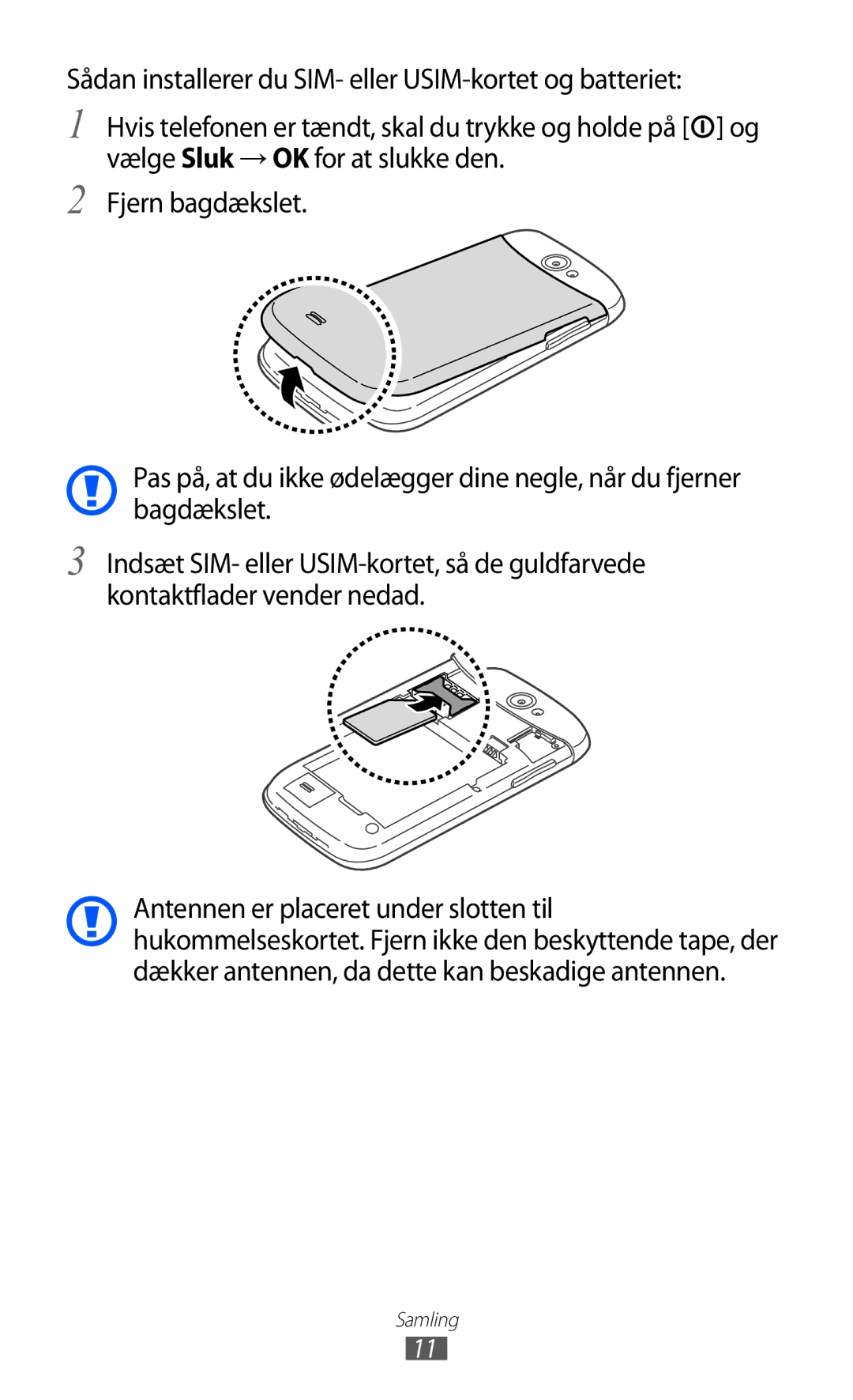 Samsung GT-I8150EWANEE, GT-I8150MAANEE, GT-I8150FKANEE manual Samling 