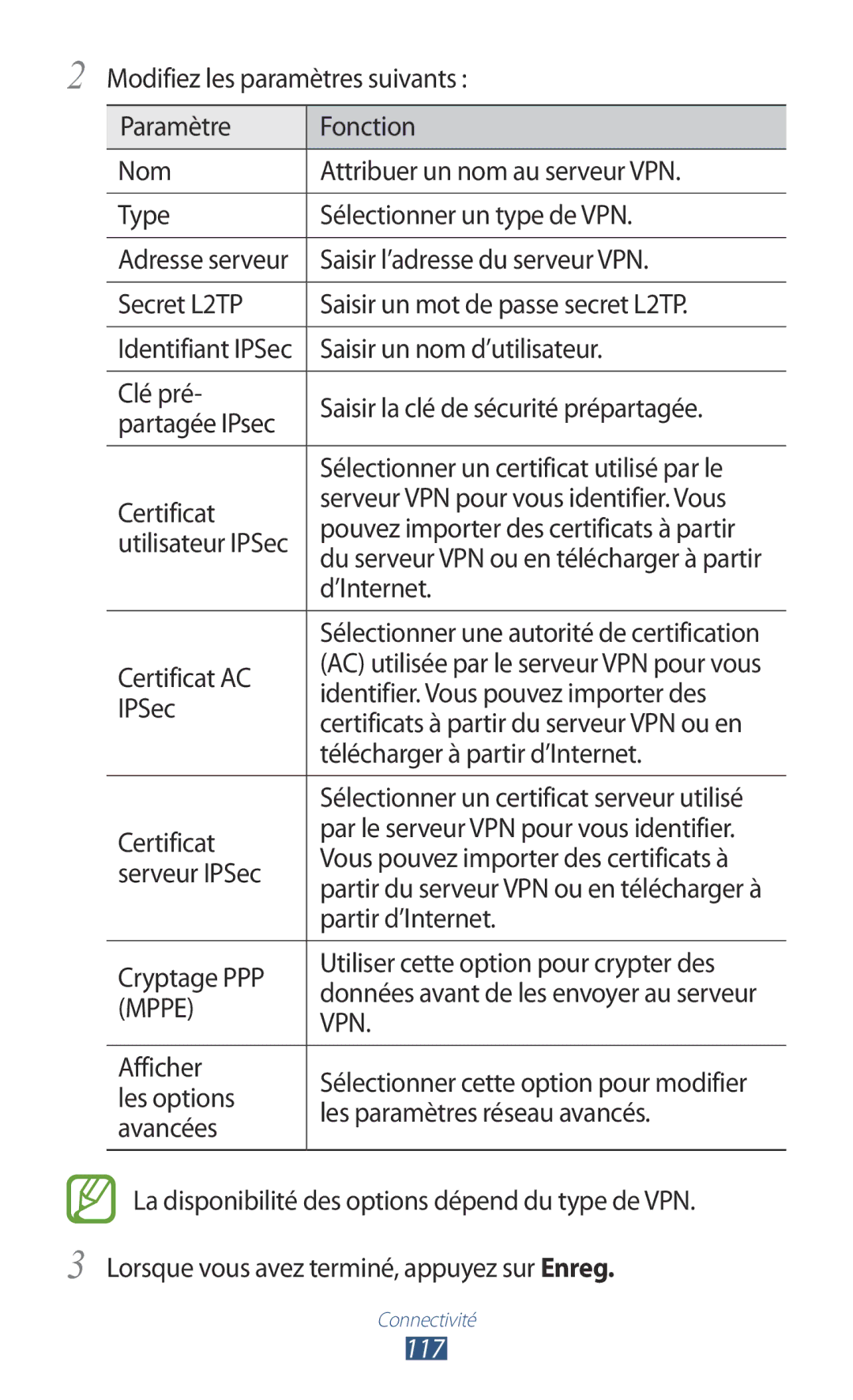 Samsung GT-I8160OKPXEF, GT-I8160ZWPXEF, GT-I8160OKPNRJ manual 117 