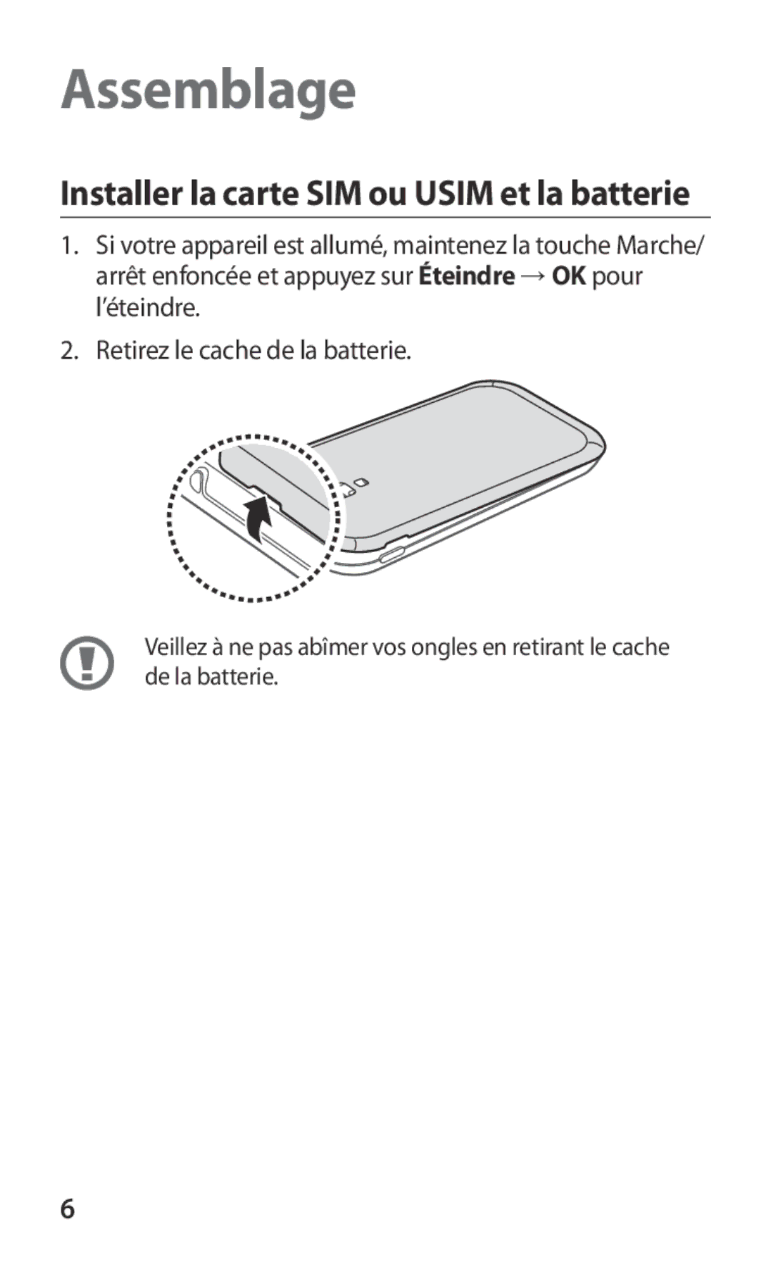 Samsung GT-I8160OKPXEF, GT-I8160ZWPXEF, GT-I8160OKPNRJ manual Assemblage 