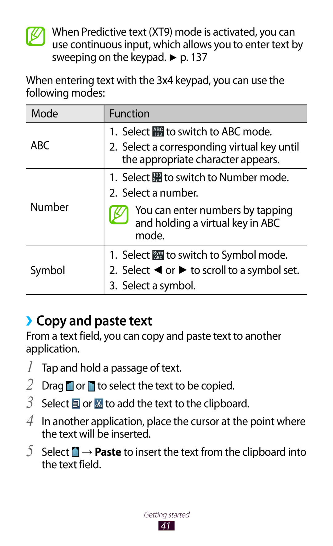 Samsung GT-I8160OKAHUI, GT-I8160ZWADBT, GT-I8160OKAEPL, GT-I8160OKAXEO, GT-I8160OKATUR, GT-I8160OKAEUR ››Copy and paste text 