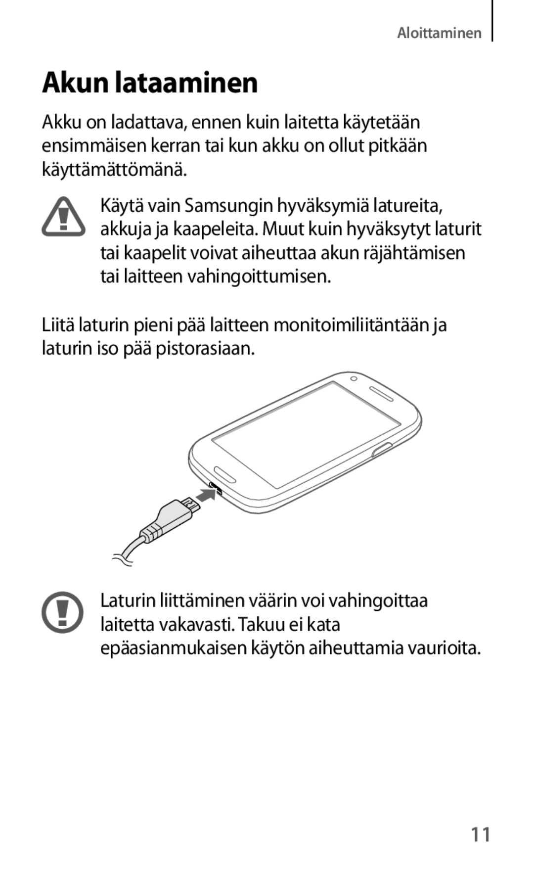 Samsung GT-I8190TANNEE, GT-I8190GRNNEE, GT-I8190MBNNEE, GT-I8190OKNNEE, GT-I8190ZNNNEE, GT-I8190RWNNEE manual Akun lataaminen 