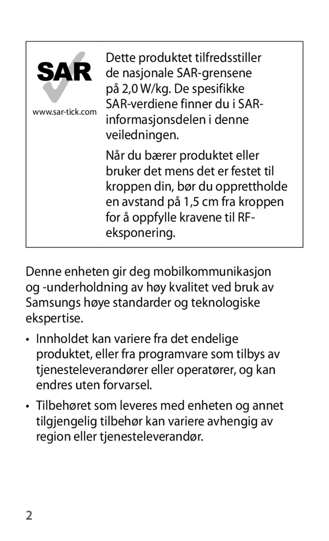 Samsung GT-I8190OKNNEE, GT-I8190GRNNEE, GT-I8190MBNNEE, GT-I8190ZNNNEE, GT-I8190RWNNEE, GT-I8190TANNEE manual Veiledningen 