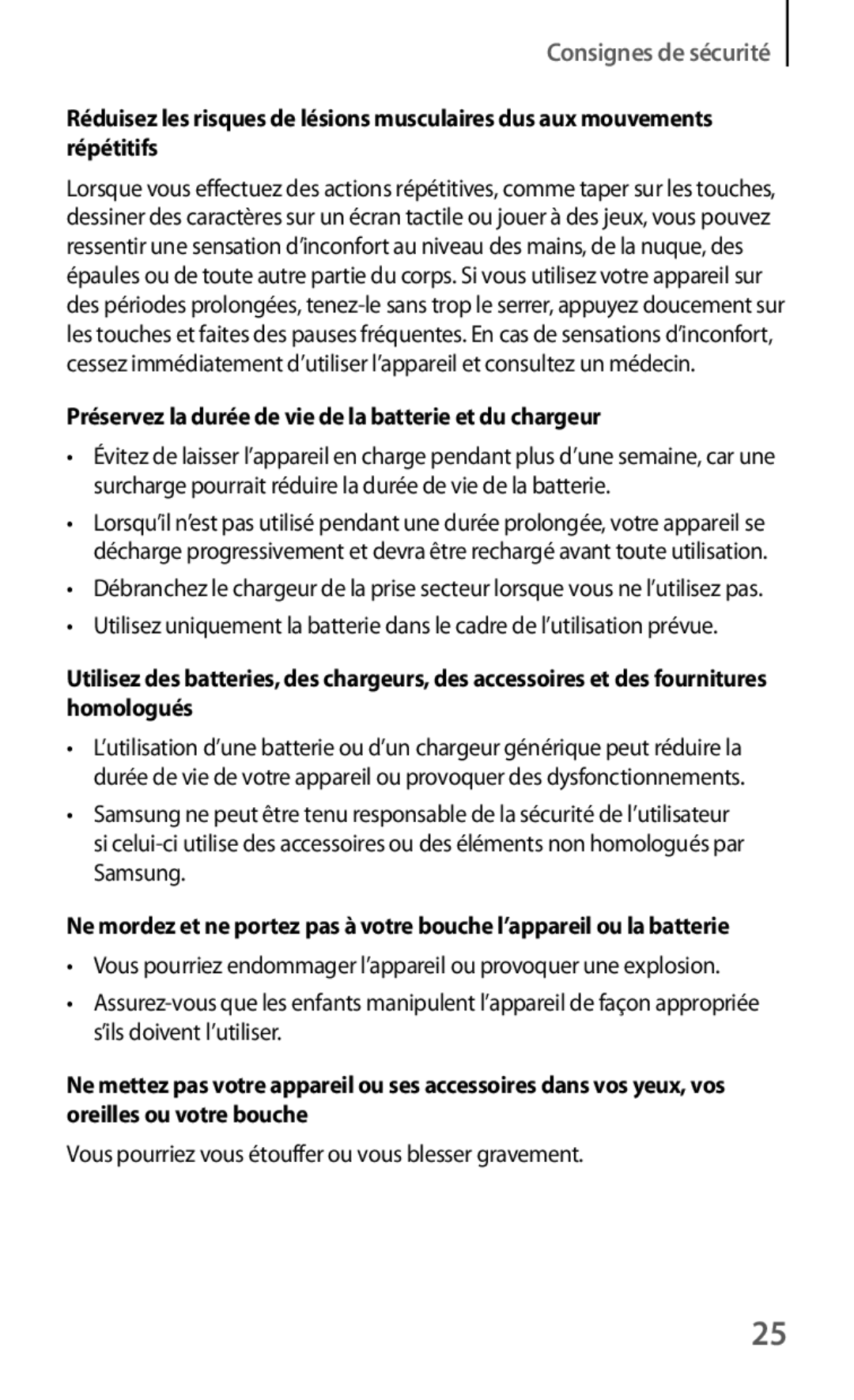 Samsung GT-I8190ZWZMTL, GT-I8190MBABGL, GT-I8190MBAMTL manual Préservez la durée de vie de la batterie et du chargeur 