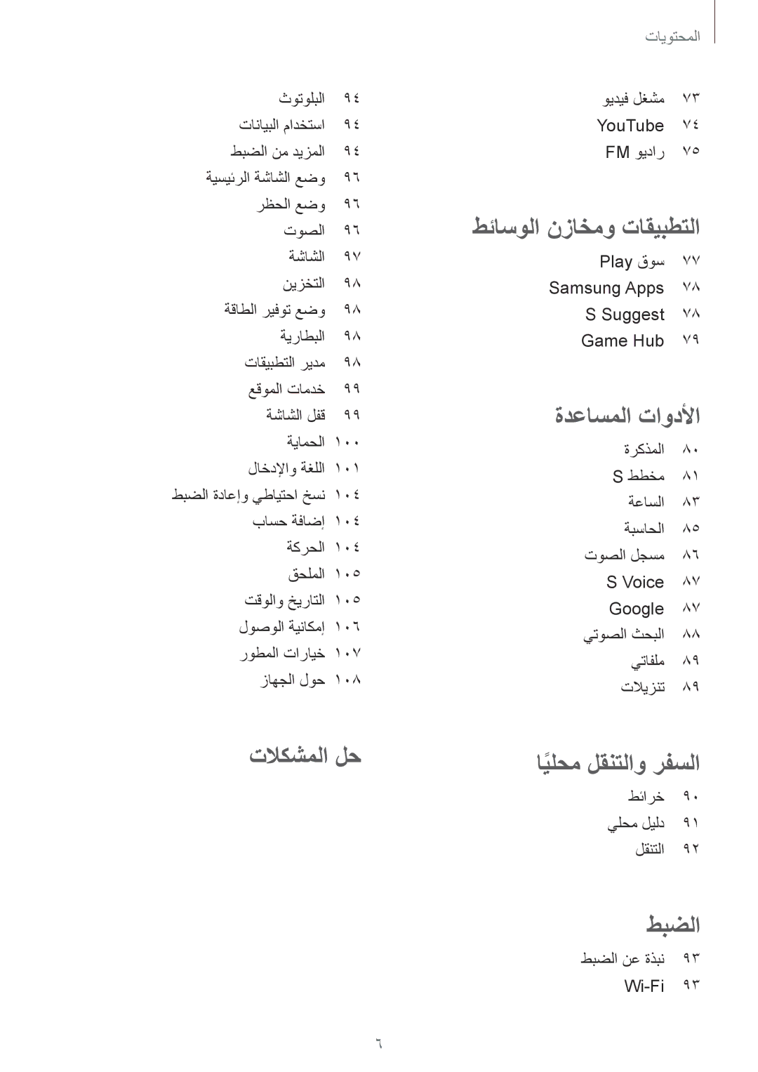 Samsung GT-I8190RWAKSA, GT-I8190MBAKSA, GT-I8190RWAJED, GT-I8190MBAJED manual تلاكشملا لح 