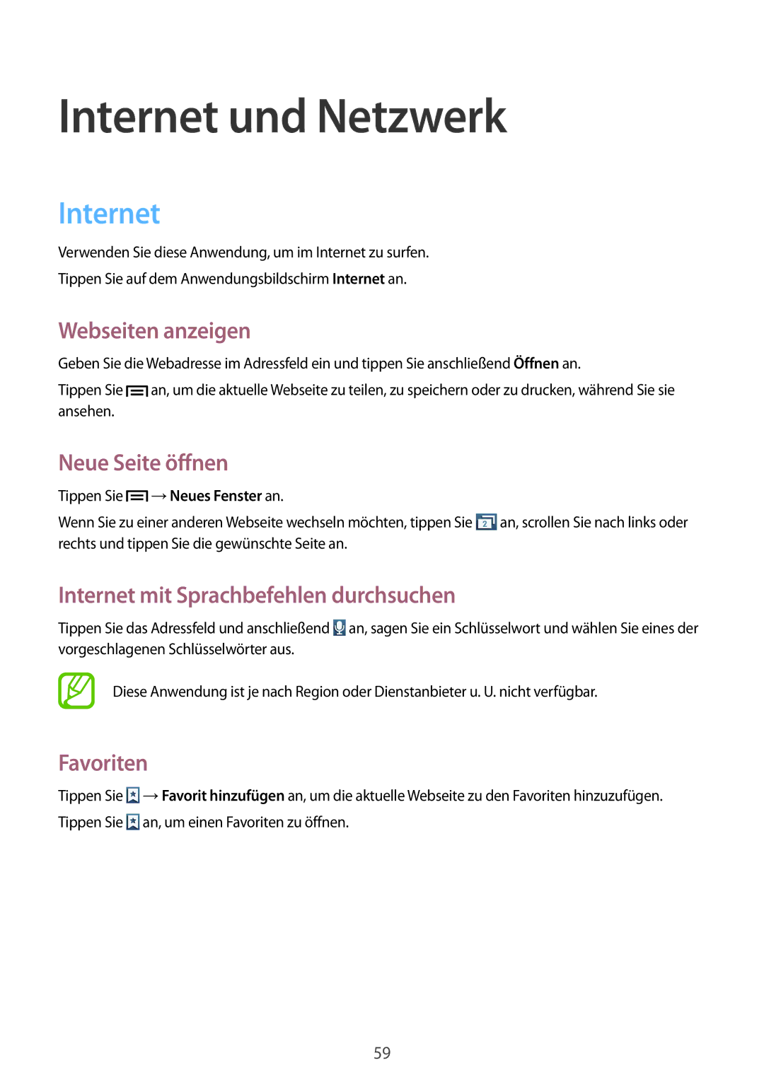 Samsung GT-I8190MBADTM, GT-I8190RWNDTM, GT-I8190RWNDBT, GT-I8190RWATPH, GT-I8190MBNTPL, GT-I8190OKADBT Internet und Netzwerk 