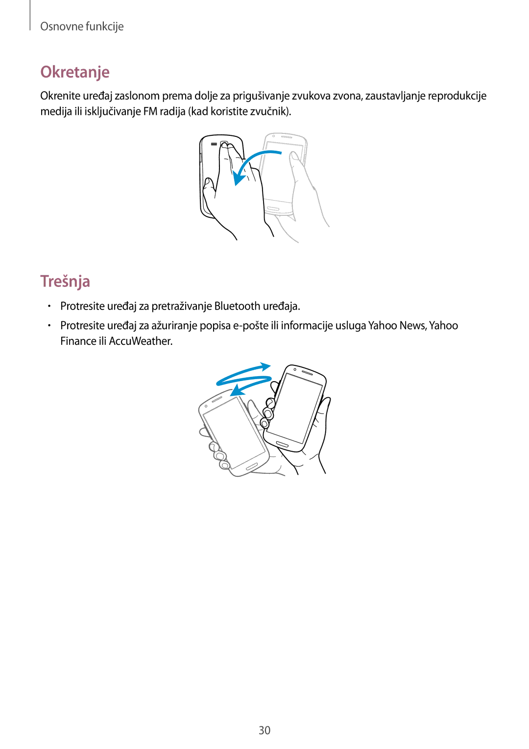 Samsung GT-I8190RWNVIP, GT-I8190MBNVIP manual Okretanje, Trešnja 