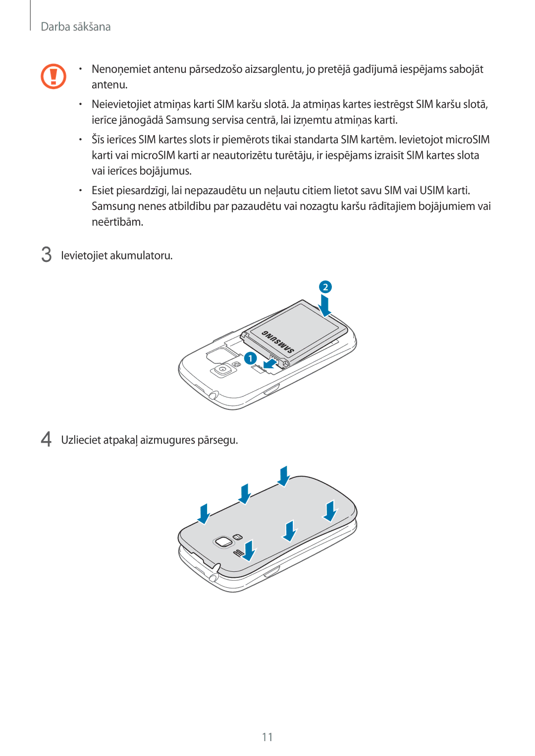 Samsung GT-I8190RWNSEB, GT-I8190ZWWSEB, GT-I8190MBNSEB, GT-I8190ZWZSEB, GT-I8190MBASEB, GT-I8190OKNSEB, GT-I8190RWASEB Antenu 