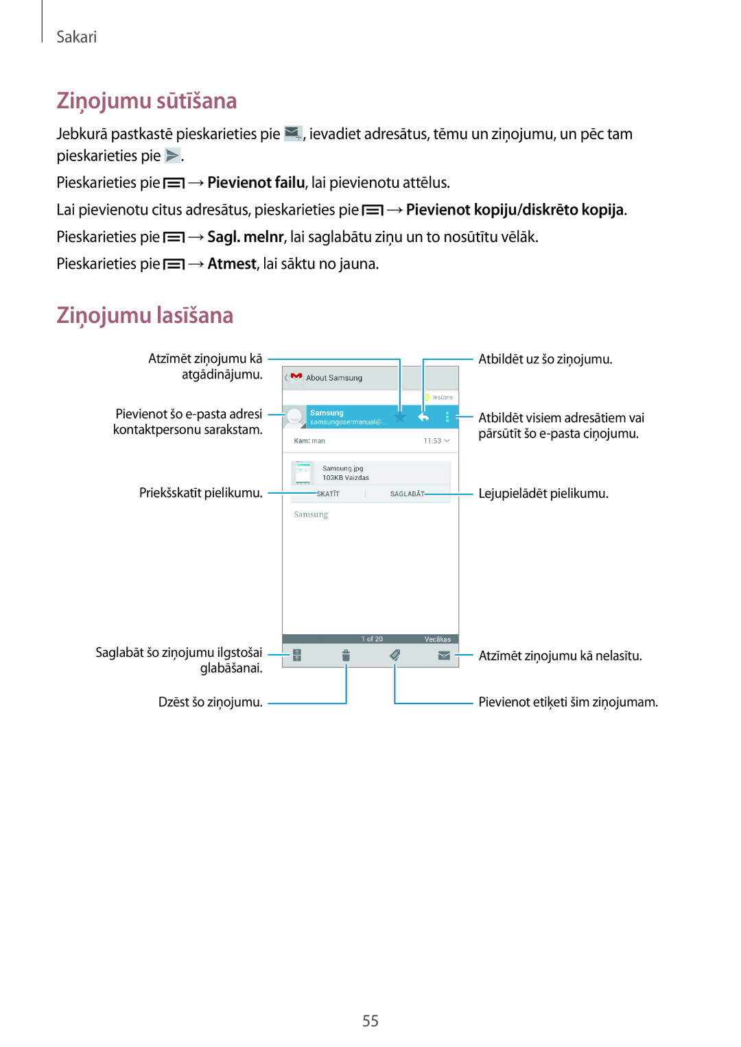 Samsung GT-I8190GRNSEB, GT-I8190ZWWSEB, GT-I8190MBNSEB, GT-I8190ZWZSEB manual Pieskarieties pie → Atmest, lai sāktu no jauna 