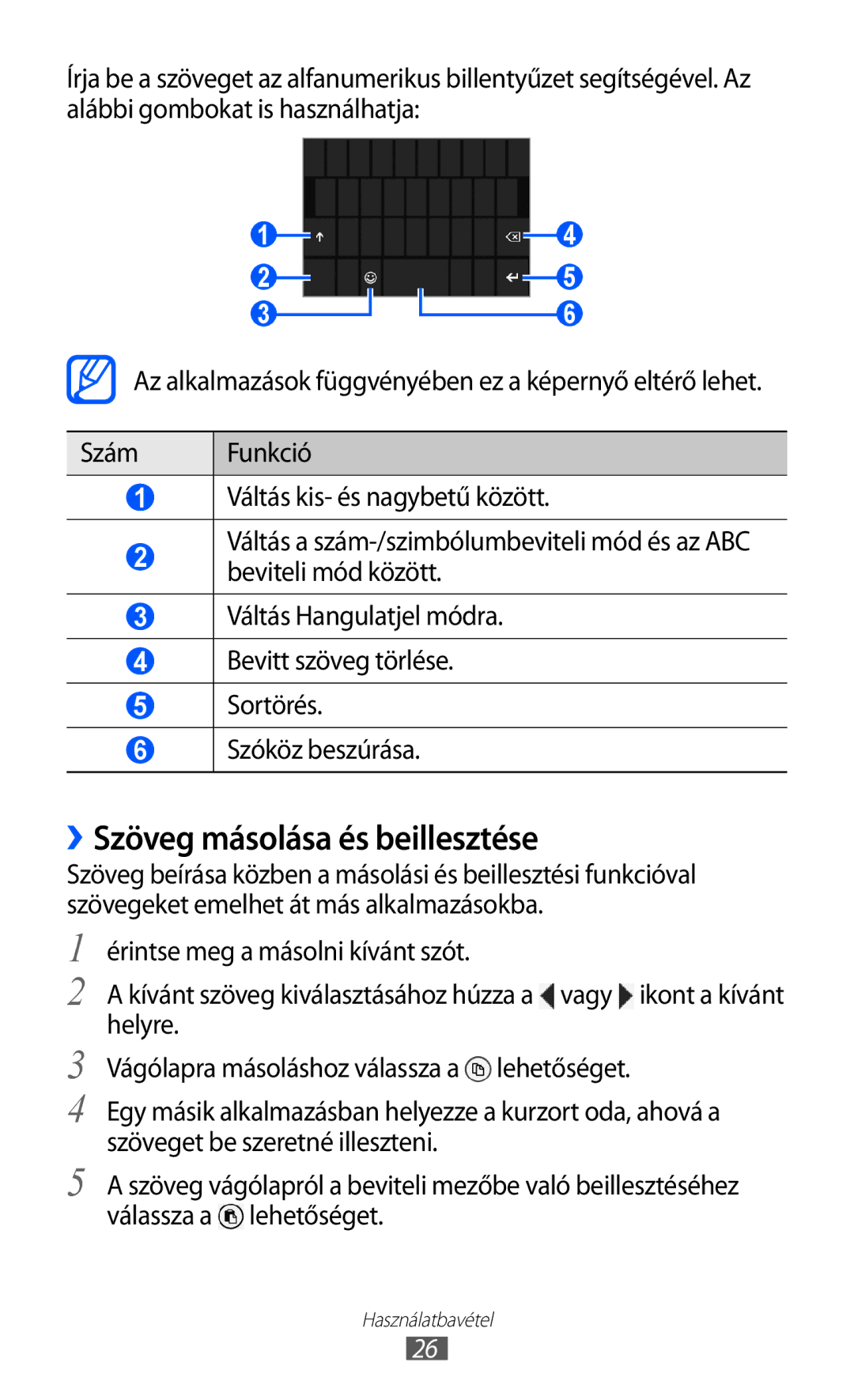 Samsung GT-I8350HKAITV, GT-I8350HKAATO, GT-I8350HKAOMN, GT-I8350HKAPAN, GT-I8350HKAPLS manual ››Szöveg másolása és beillesztése 