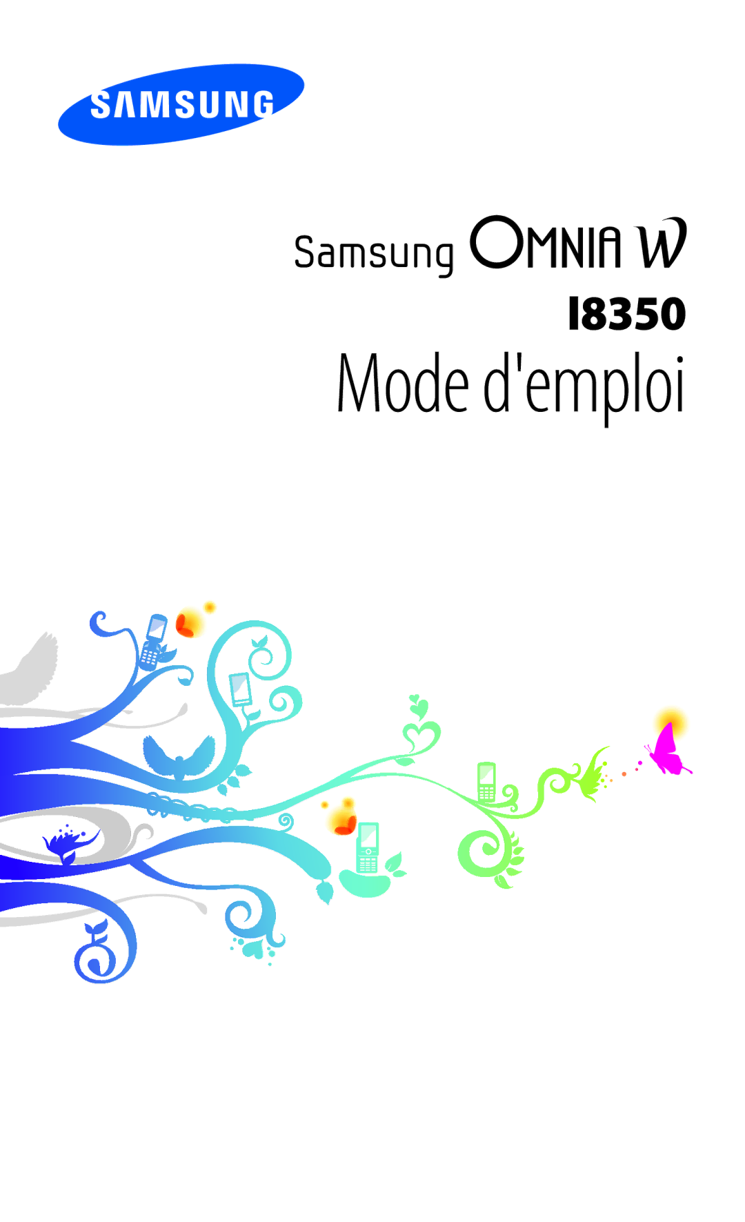 Samsung GT-I8350HKASFR, GT-I8350HKAFTM, GT-I8350HKAXEF, GT-I8350HKABOG manual Mode demploi 