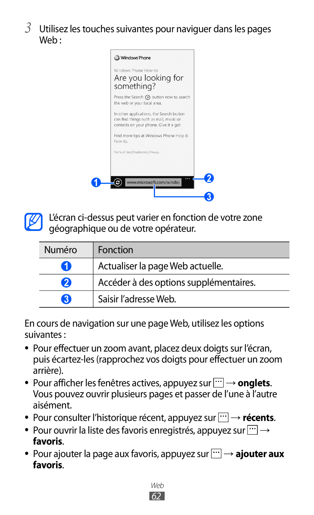 Samsung GT-I8350HKAXEF, GT-I8350HKAFTM, GT-I8350HKASFR, GT-I8350HKABOG manual Web 