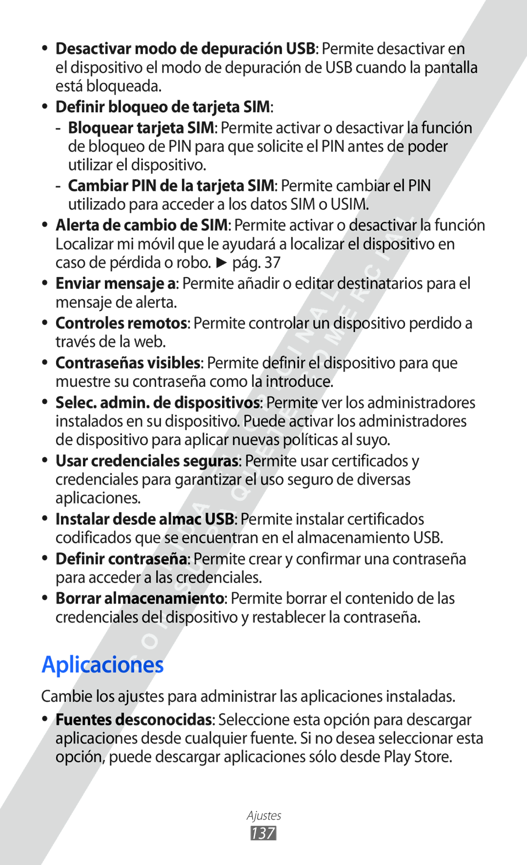 Samsung GT-I8530 manual Aplicaciones, 137 