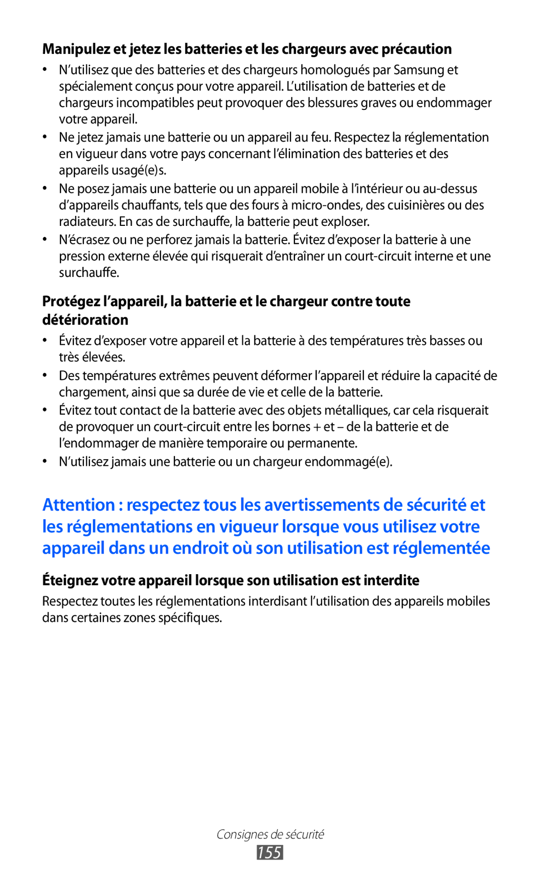 Samsung GT-I8530RWASFR, GT-I8530RWAXEF, GT-I8530BAASFR, GT-I8530RWANRJ, GT-I8530BAAXEF, GT-I8530BAANRJ manual 155 