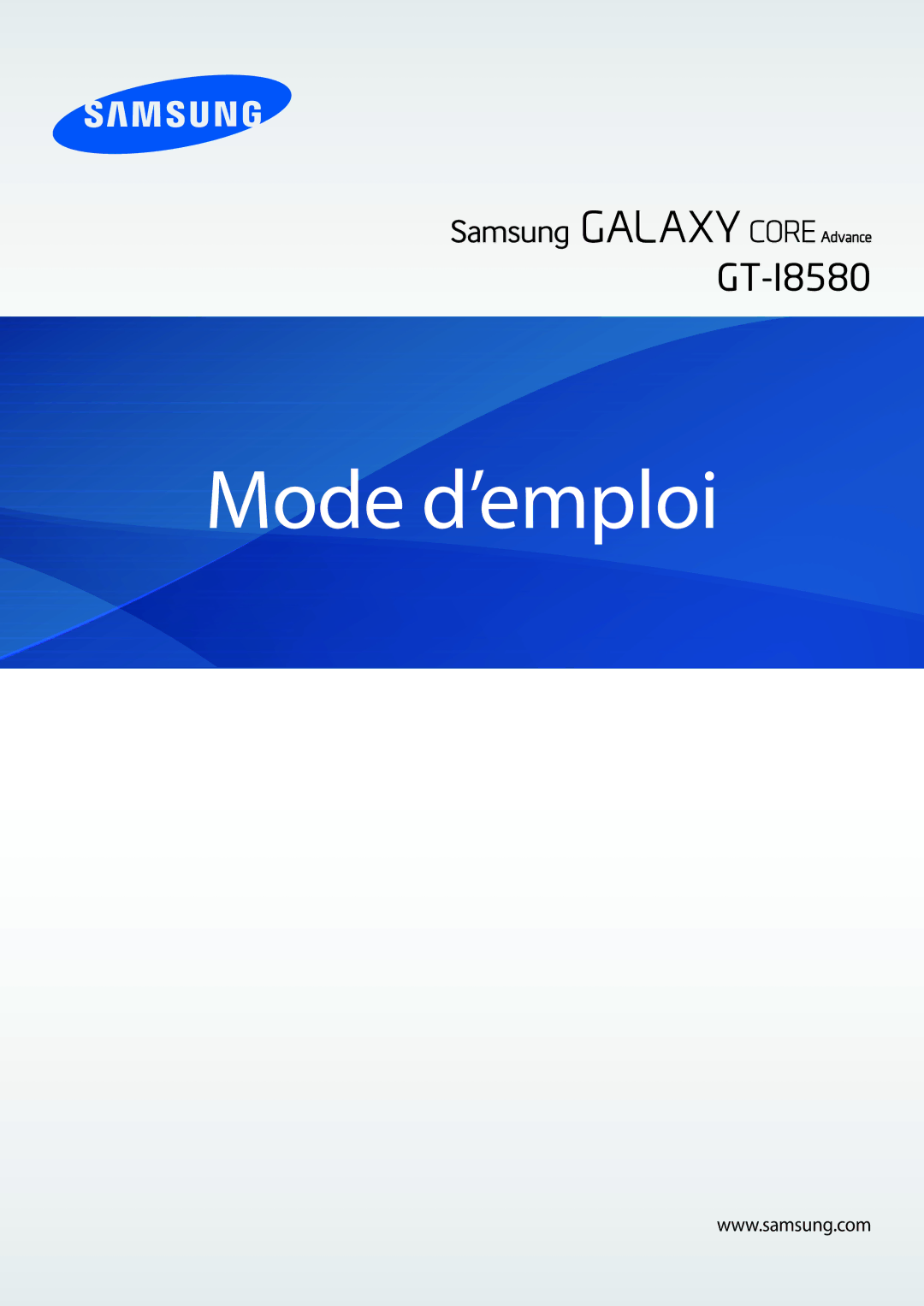 Samsung GT-I8580DBAXEF manual Mode d’emploi 