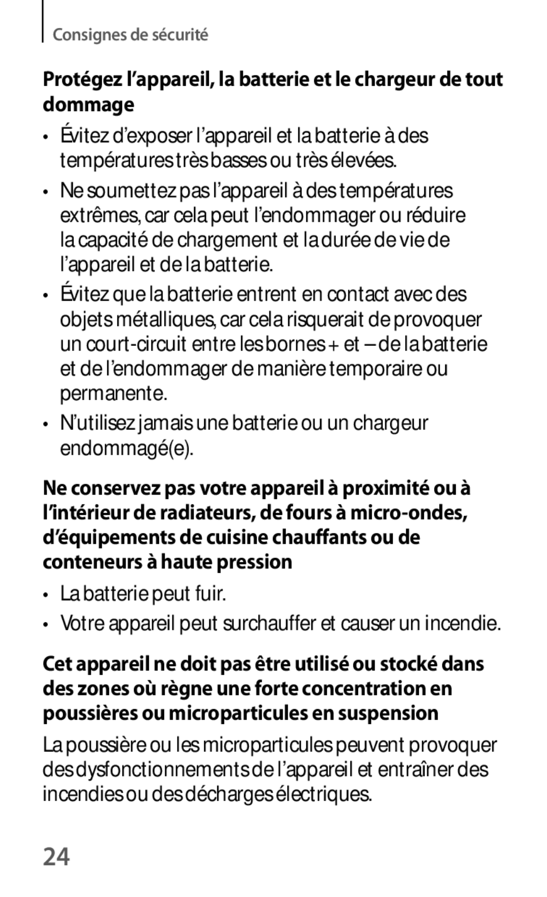 Samsung GT-I8580DBAXEF manual ’utilisez jamais une batterie ou un chargeur endommagée 