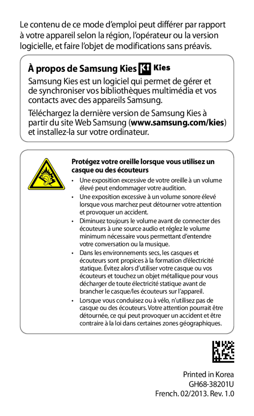 Samsung GT-I8730ZWASFR, GT-I8730ZWABOG, GT-I8730ZWAXEF, GT-I8730TAAFTM, GT-I8730TAABOG manual Propos de Samsung Kies 