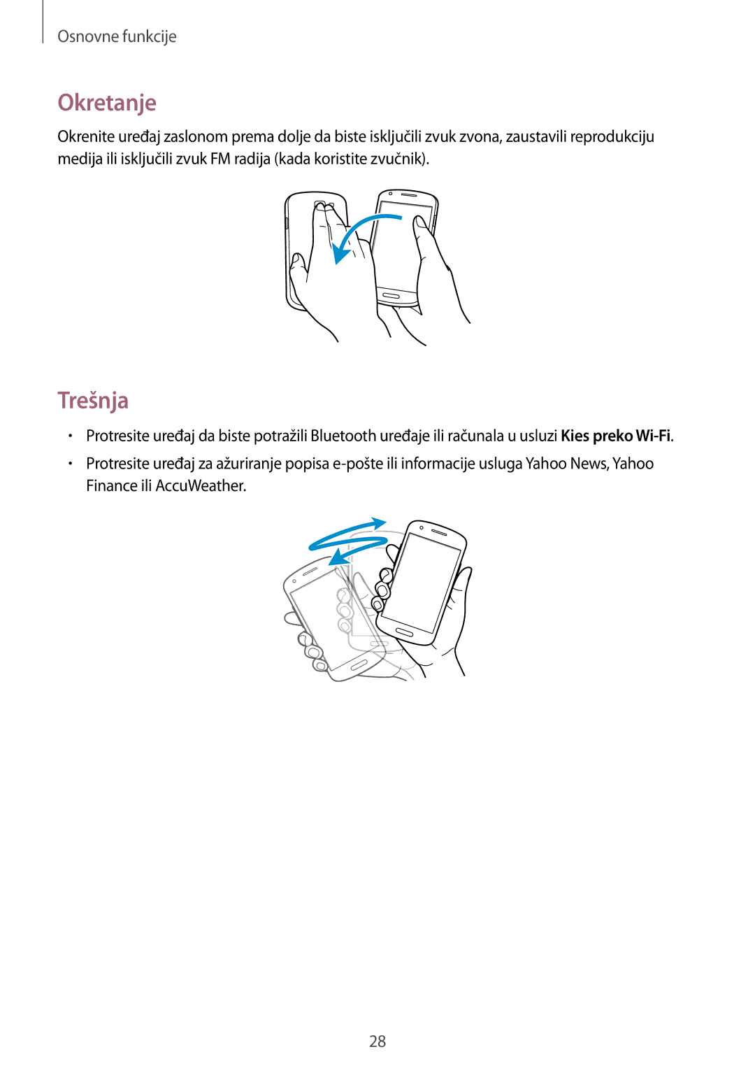 Samsung GT-I8730ZWAVIP manual Okretanje, Trešnja 