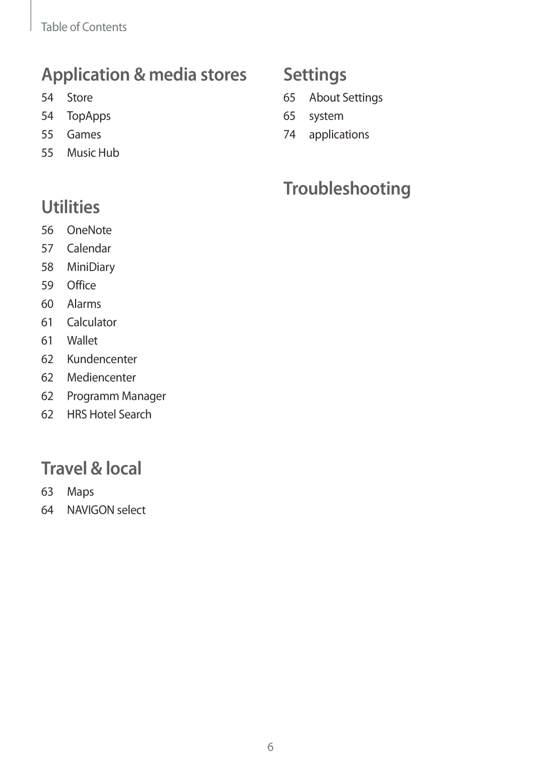 Samsung GT-I8750 user manual Settings 