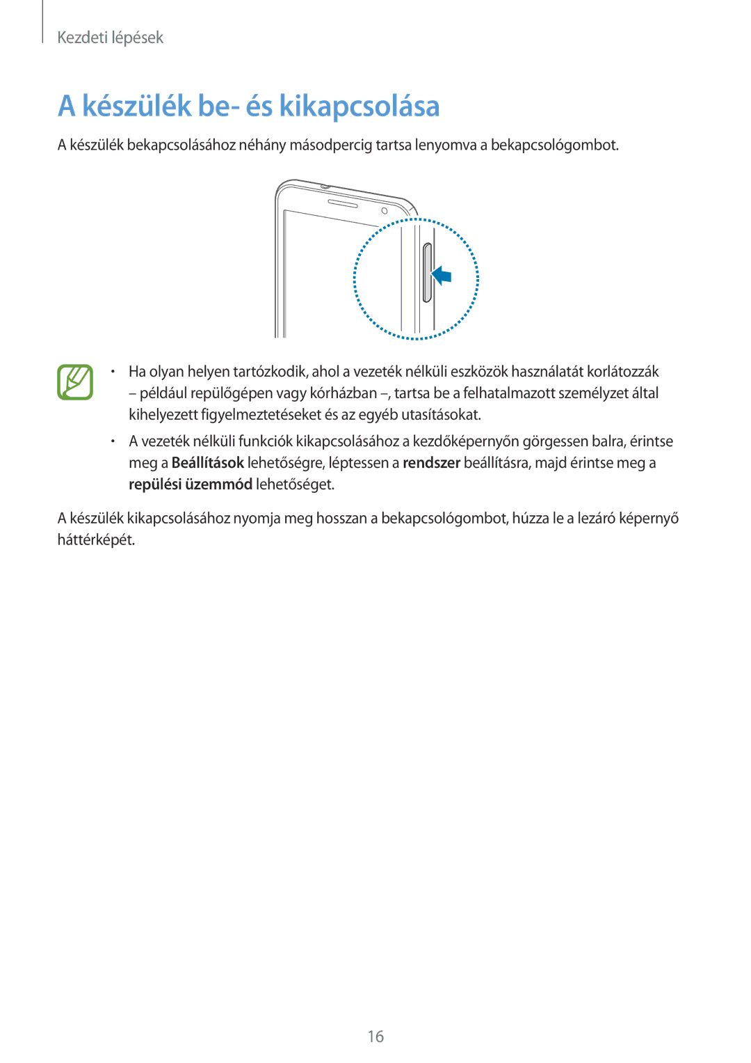 Samsung GT-I8750ALAEUR, GT-I8750ALAATO, GT-I8750ALADBT, GT-I8750ALAXEO, GT-I8750ALAVVT manual Készülék be- és kikapcsolása 