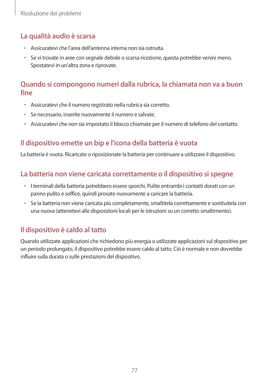 Samsung GT-I8750ALAXEO, GT-I8750ALAITV, GT-I8750ALATIM manual Il dispositivo emette un bip e licona della batteria è vuota 