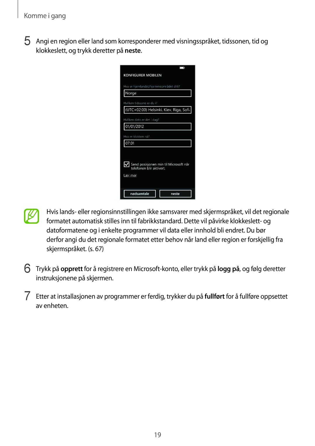 Samsung GT-I8750ALANEE manual Komme i gang 