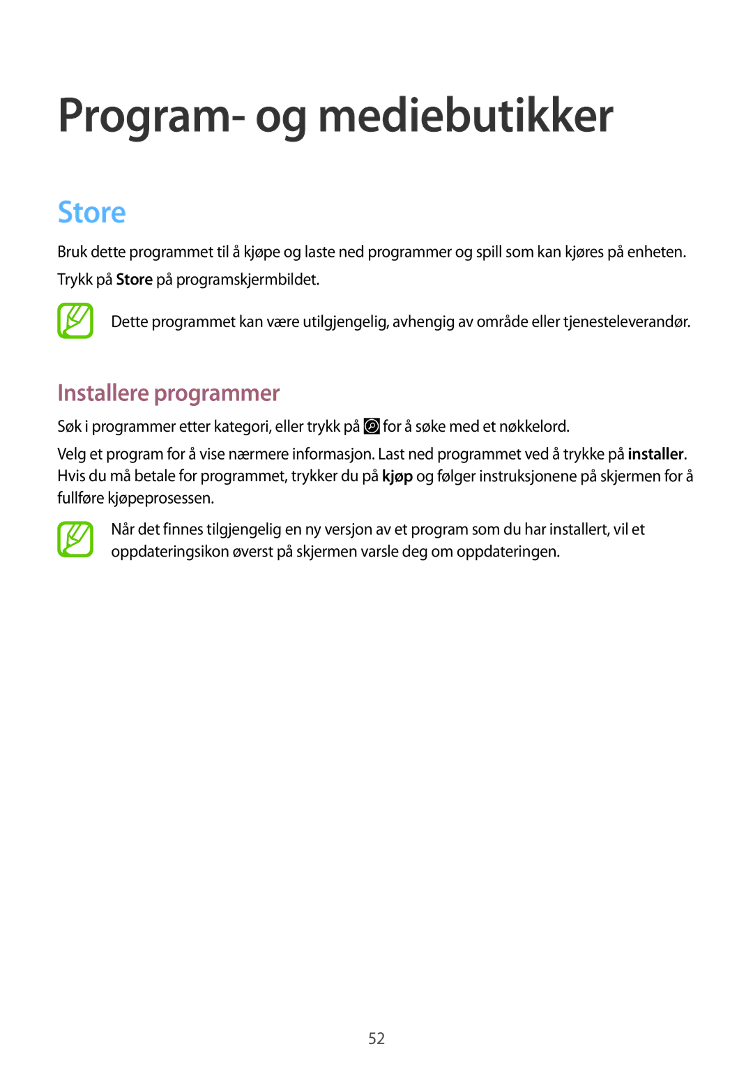 Samsung GT-I8750ALANEE manual Program- og mediebutikker, Store 