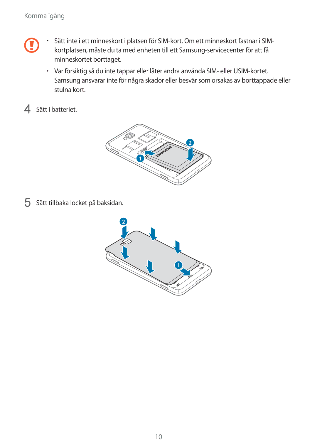 Samsung GT-I8750ALANEE manual Komma igång 