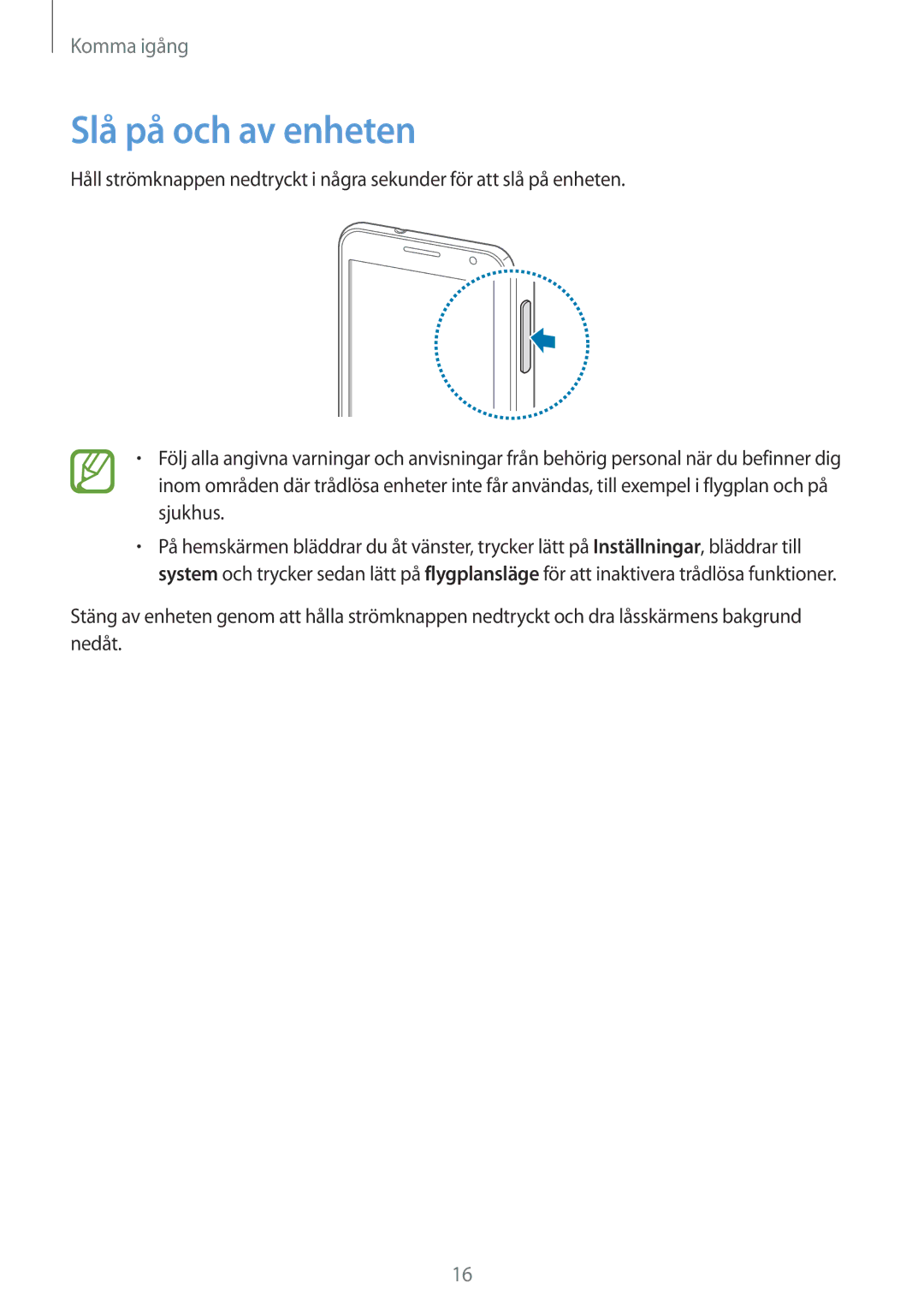 Samsung GT-I8750ALANEE manual Slå på och av enheten 