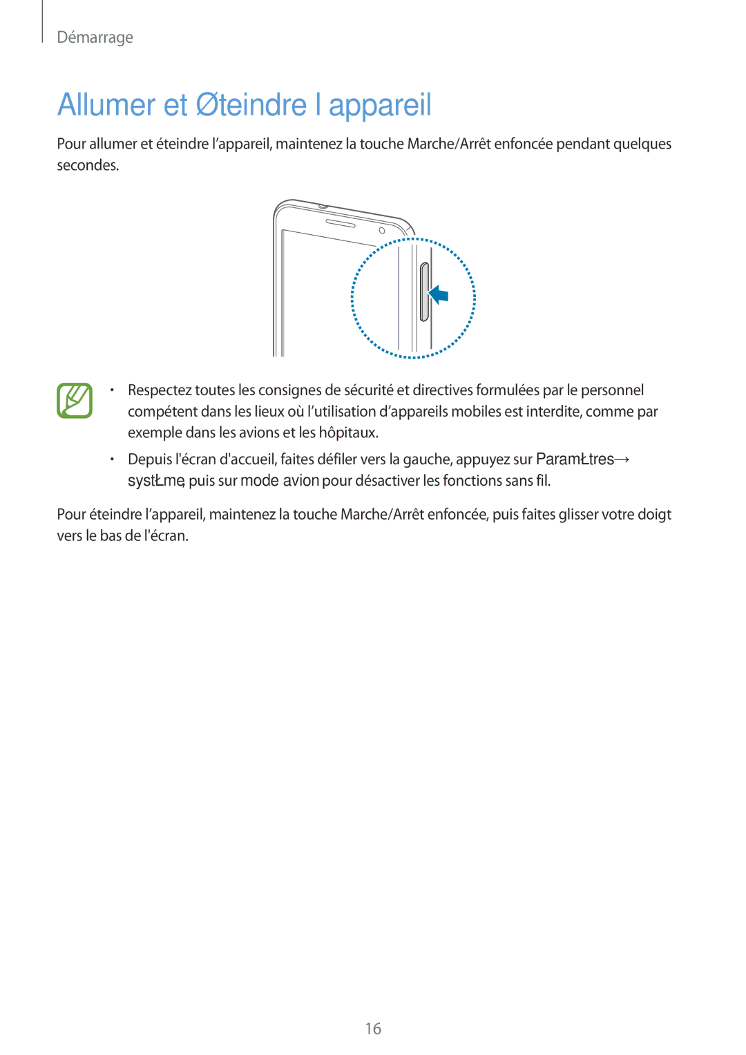 Samsung GT-I8750ALAXEF manual Allumer et éteindre l’appareil 