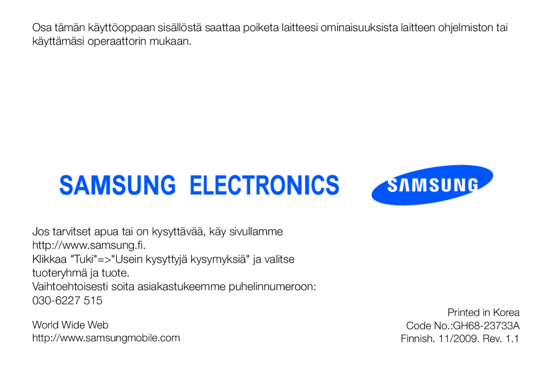 Samsung GT-I8910DKPXEE, GT-I8910DKRXEE manual 