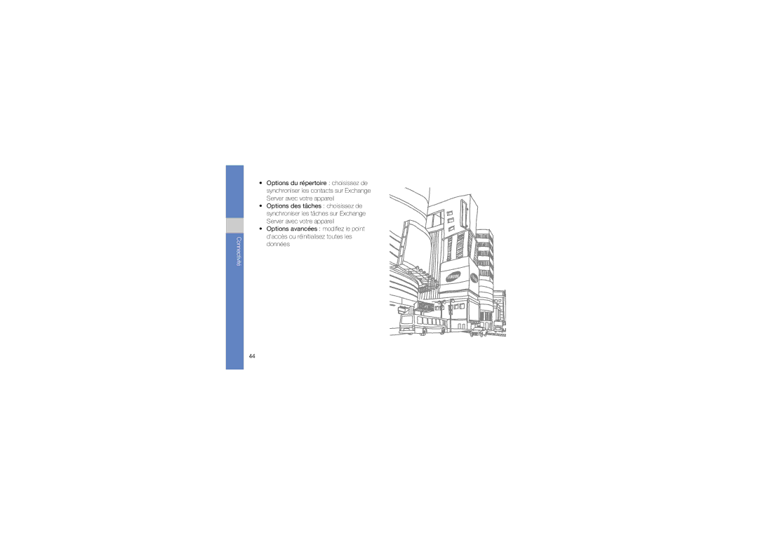 Samsung GT-I8910DKCXEF, GT-I8910PKAXEF, GT-I8910PKAFTM, GT-I8910DKDXEF, GT-I8910PKABOG, GT-I8910DKAXEF manual Connectivité 