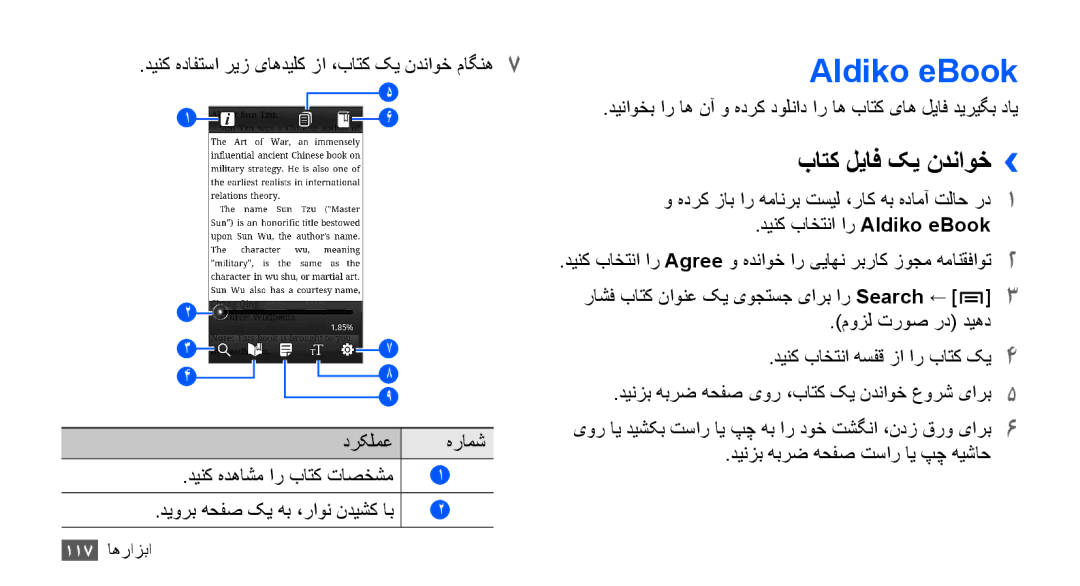 Samsung GT-I9000HKXAFR, GT-I9000HKAAND, GT-I9000HKAKSA, GT-I9000HKAPAK, GT-I9000HKDARB Aldiko eBook, باتک لیاف کی ندناوخ›› 