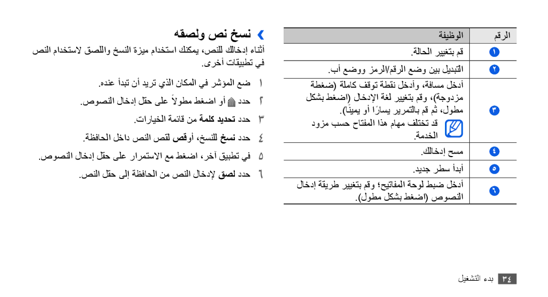 Samsung GT-I9000HKYTHR, GT-I9000HKAAND, GT-I9000HKAKSA, GT-I9000HKAPAK, GT-I9000HKDARB, GT-I9000HKDTHR manual هقصلو صن خسن›› 