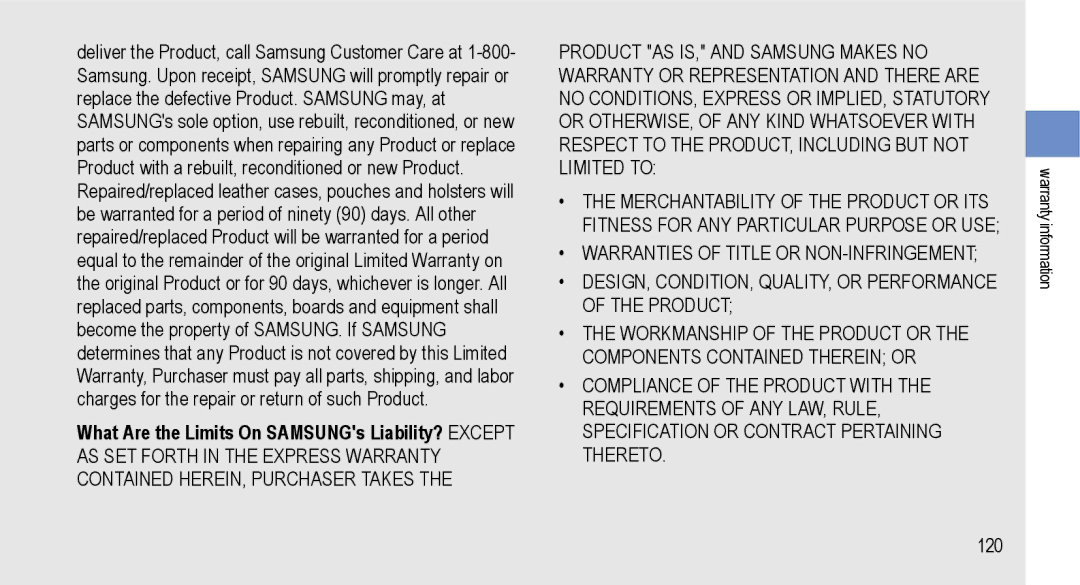 Samsung GT-I9000M user manual 120 