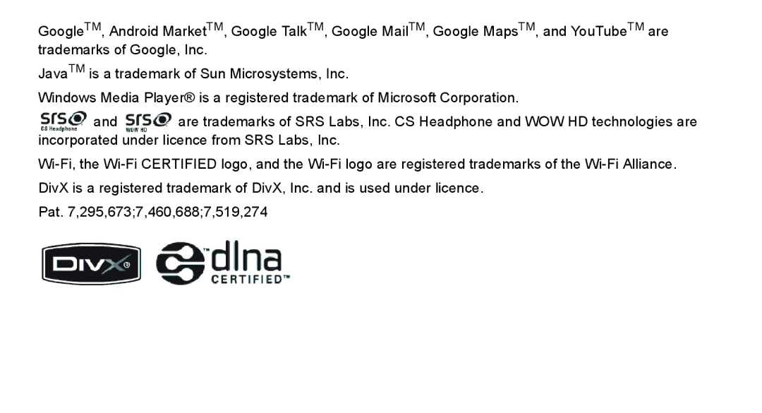 Samsung GT-I9000M user manual 